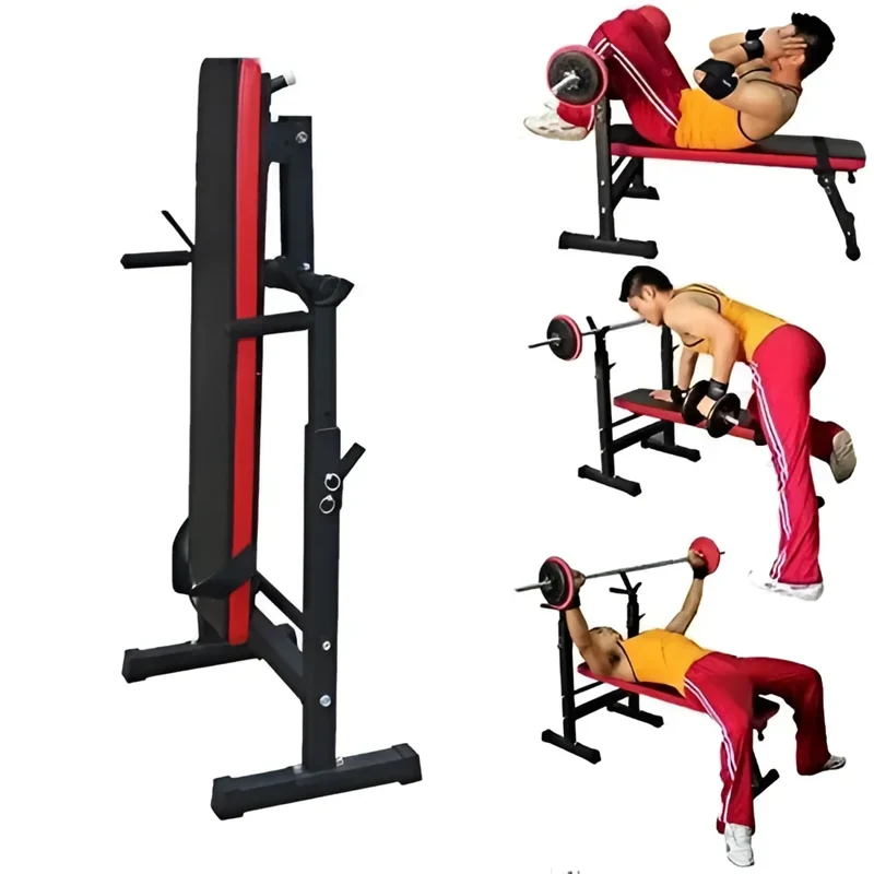 4-in-1 Hantelbank – Faltbar, mit Sit-Up-Funktion, ergonomisches & dickes Polster, perfekt für Home-Gym & Krafttraining