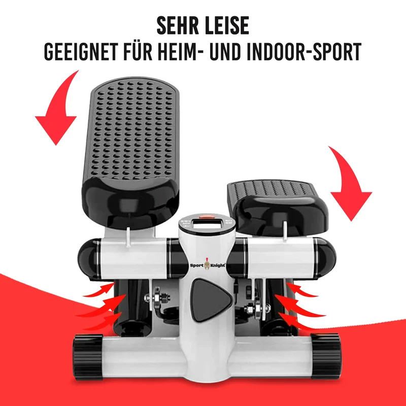 Aerobic Stepper, mit Smart-LCD-Display, extra starke Resistancebänder, Anti-Rutsch-Pedale