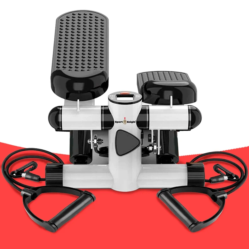 Aerobic Stepper, mit Smart-LCD-Display, extra starke Resistancebänder, Anti-Rutsch-Pedale