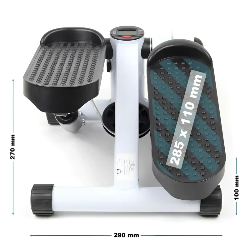 Aerobic Stepper, mit Smart-LCD-Display, extra starke Resistancebänder, Anti-Rutsch-Pedale