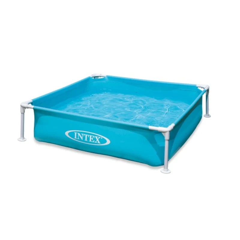 Mini Pool, 122 x 122 x 32 cm, einfacher Aufbau, mit Metallrahmen