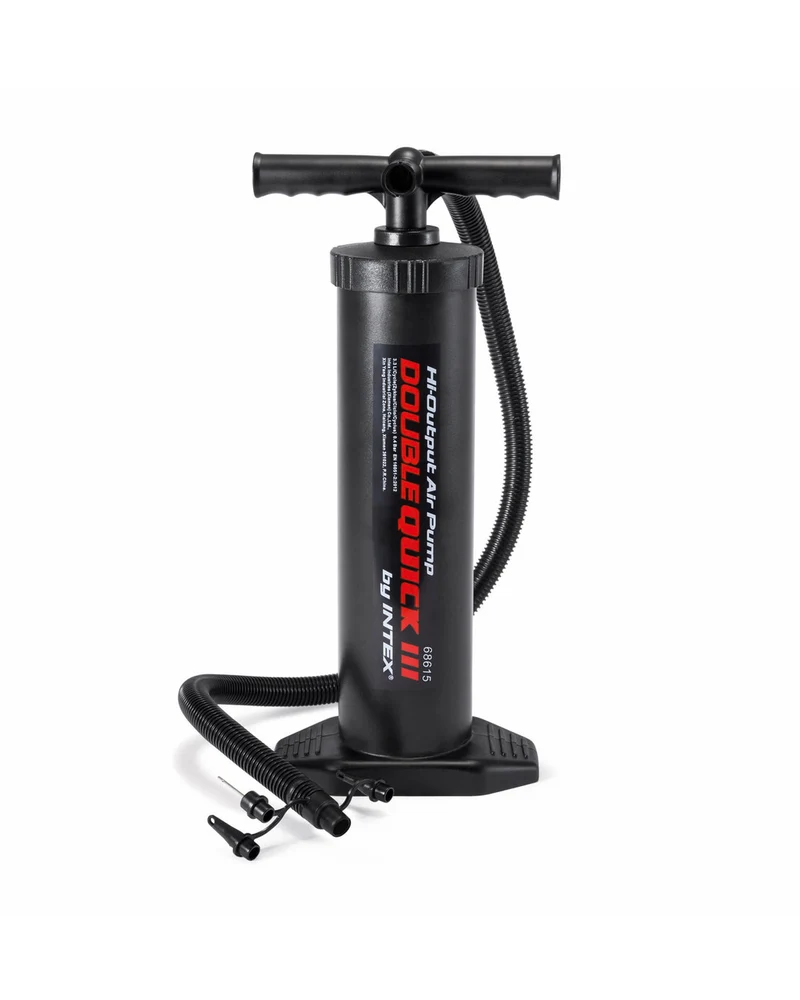 Luftpumpe, Power Doppelhub 2.4 L, ergonomischer Griff, 4 Aufsätze