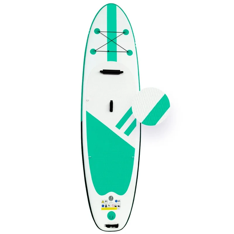 Deluxe Stand-Up Paddleboard, Breites Design, Rutschfest, Tragegriff, inkl. Paddel, bis 130kg