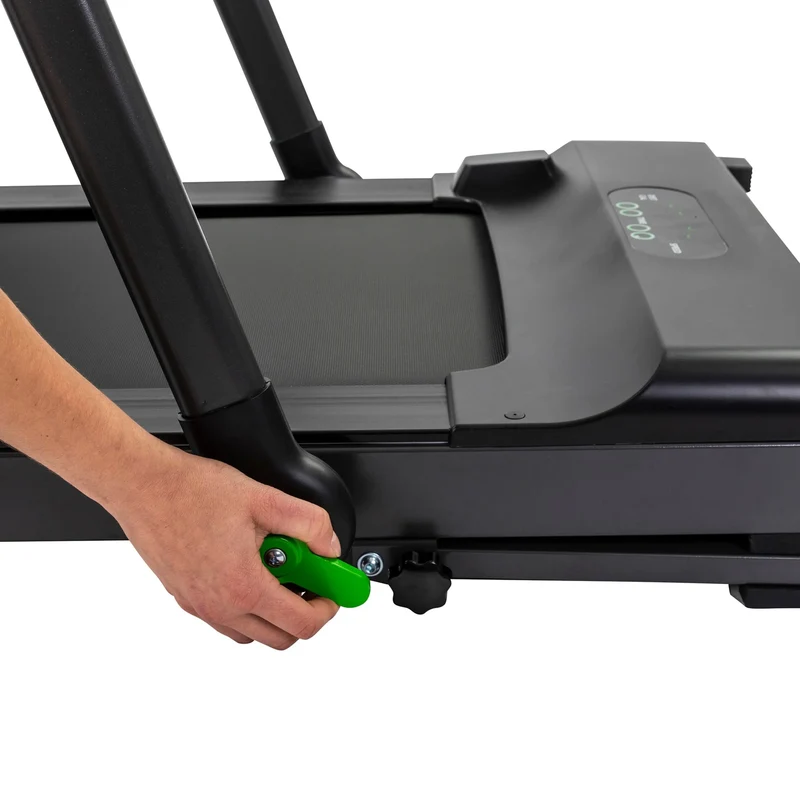 Laufband mit LED-Monitor inkl. Fernbedienung - 7 Programme, verstellbare Haltestange, Sicherheitsgürtel, kompaktes Klappsystem