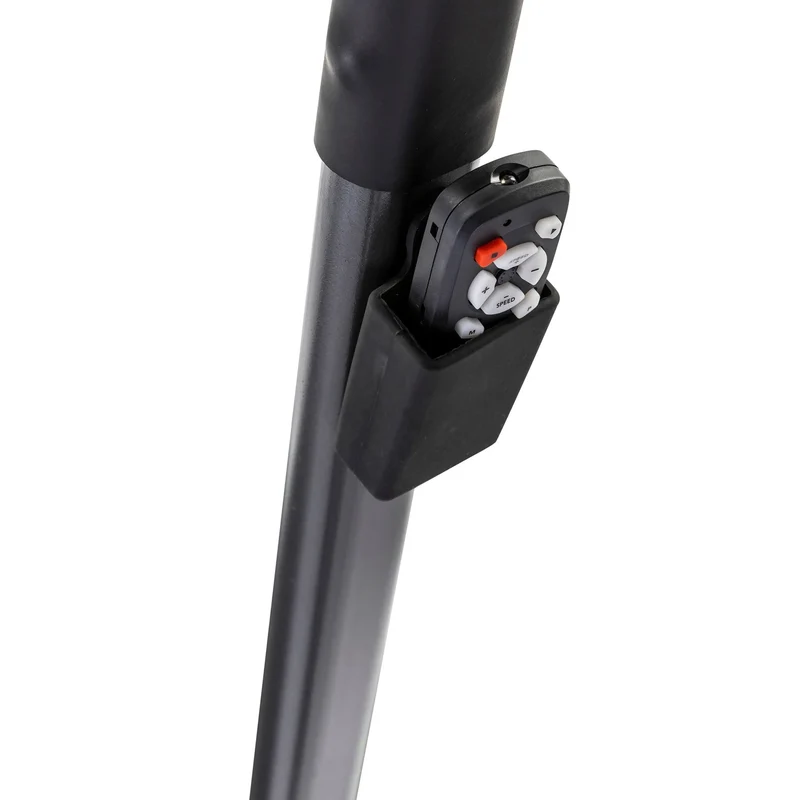 Laufband mit LED-Monitor inkl. Fernbedienung - 7 Programme, verstellbare Haltestange, Sicherheitsgürtel, kompaktes Klappsystem