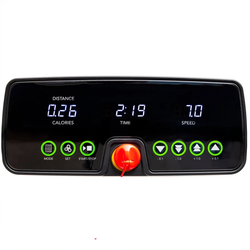 Laufband kompakt mit LED-Monitor (3 Bildanzeigen) + 16 Programmen - 1,5 PS Motor, klappbar, Transportrollen
