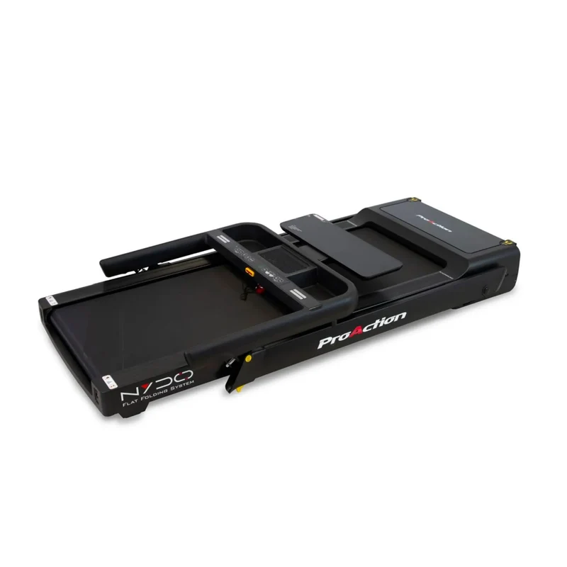 Laufband Profi mit LED-Monitor (36 Programme) - Bis 18 km/h + 12% Steigung, Bluetooth, 3-fach Dämpfung, 2-fach Klappsystem, Transportrollen