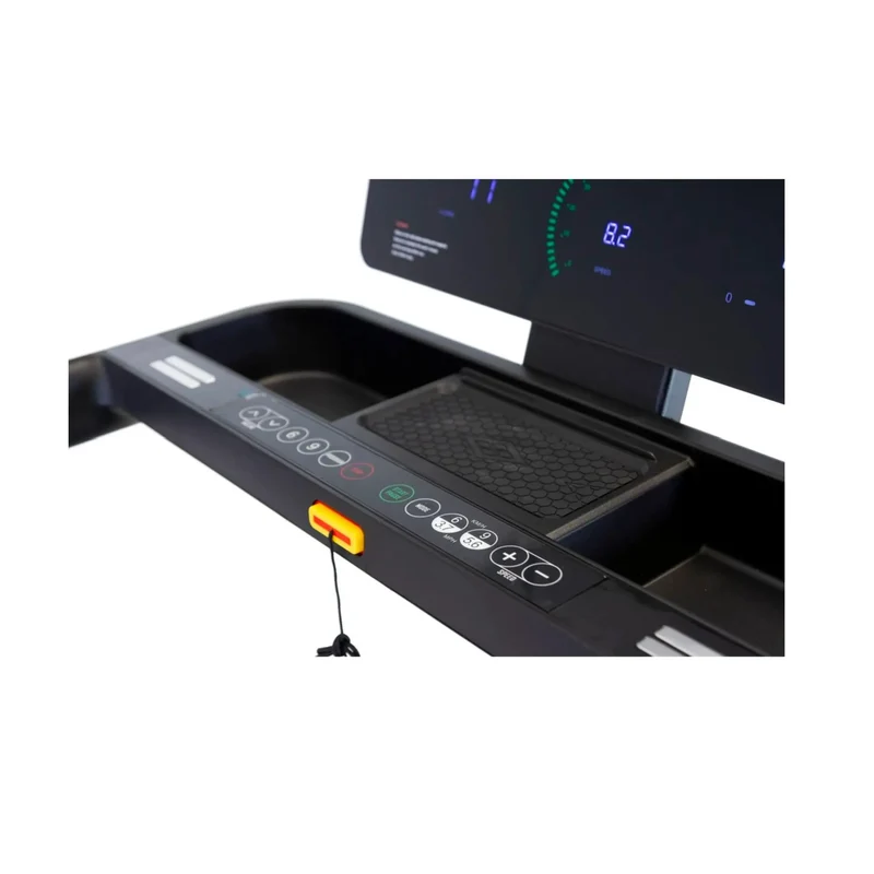Laufband Profi mit LED-Monitor (36 Programme) - Bis 18 km/h + 12% Steigung, Bluetooth, 3-fach Dämpfung, 2-fach Klappsystem, Transportrollen