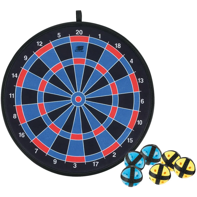 Kinder Klettdarts Deluxe, Inklusive 6 Bälle, Extra haftendes Klett