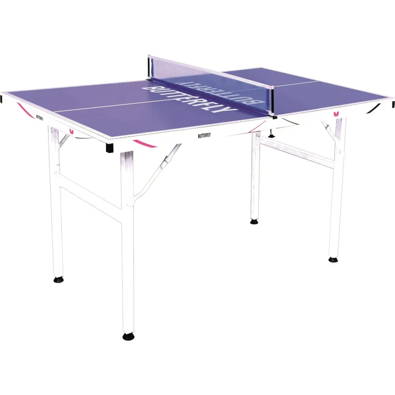Mini-Tischtennisplatte, inklusive Netzgarnitur, zusammenklappbar, Standfüße mit Verriegelungssystem