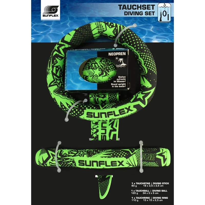 Tauch-Set, Tauchring, Tauchstab, Tauchball, cooles Design