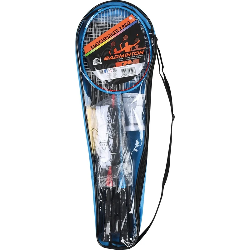 Badminton Set Pro, Inklusive Netz, Komplettausrüstung