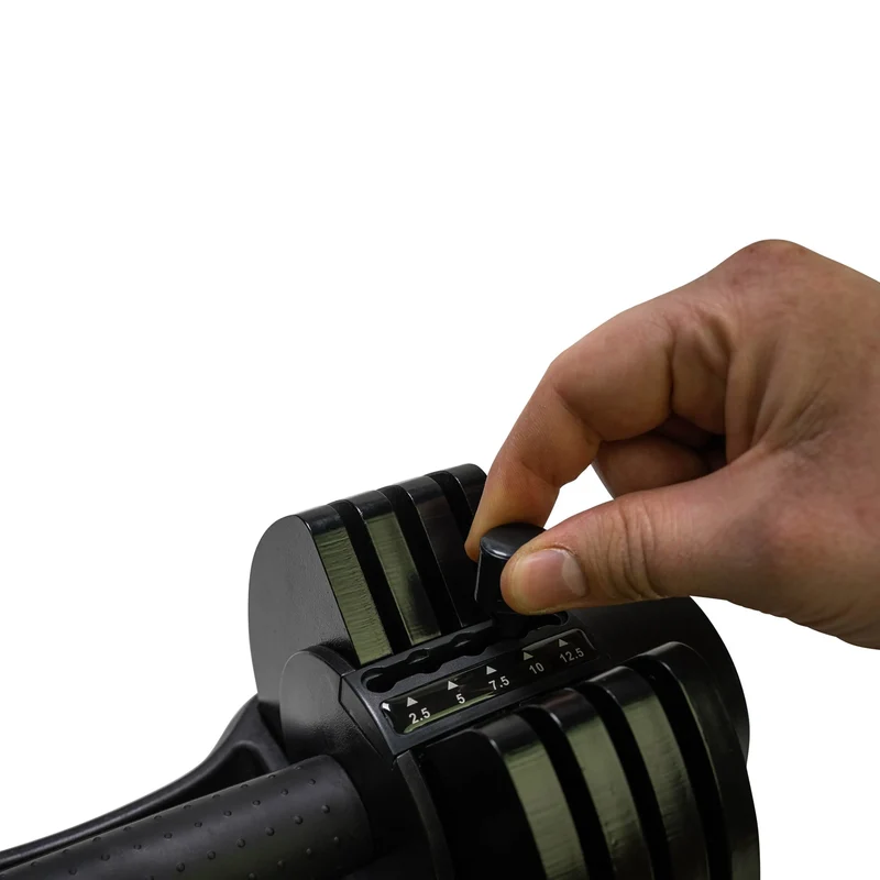 Selector Dumbbell, verstellbare Kurzhantel bis zu 25 kg, Platzsparend