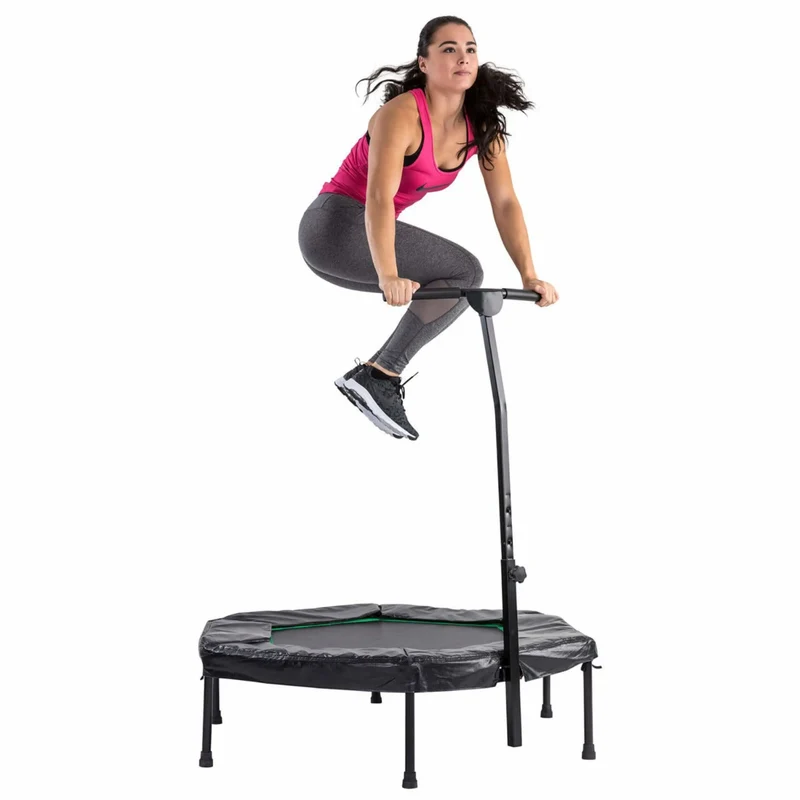 Trampolin mit Griff, höhenverstellbar, Intensiv Work-Out, strapazierfähig