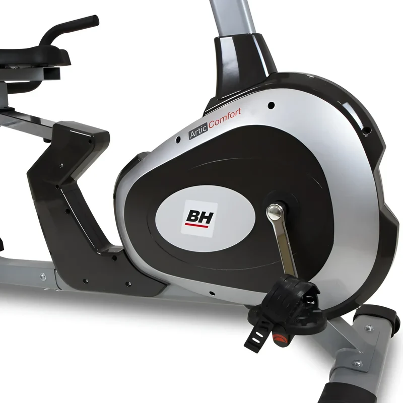 Heimtrainer-Fahrrad, bis zu 24 Intensitätsstufen, Leder-Gelsattel, verstärkte Pedale