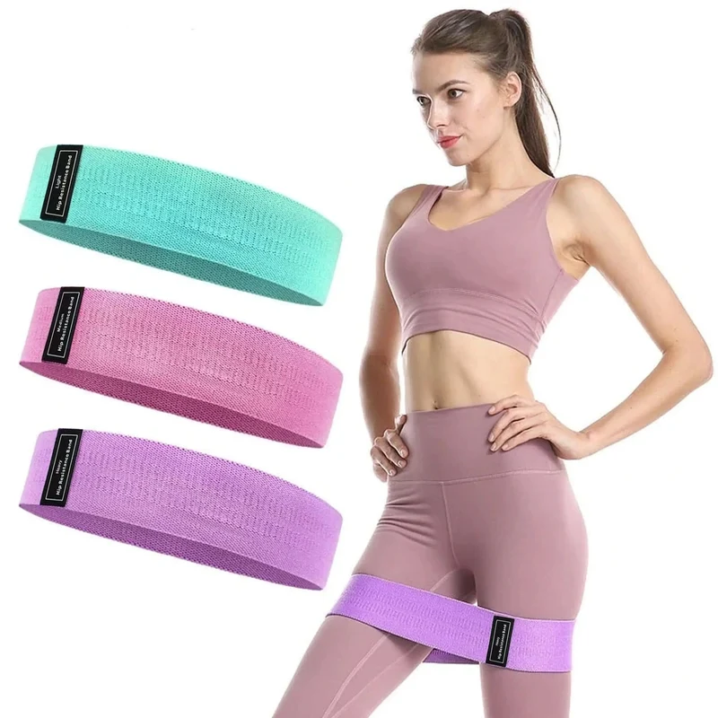 Resistance Bänder Set (Farbig), 3er Set, inklusive Netztasche, bis zu 68 Kg Widerstand, hochbeständig und elastisch