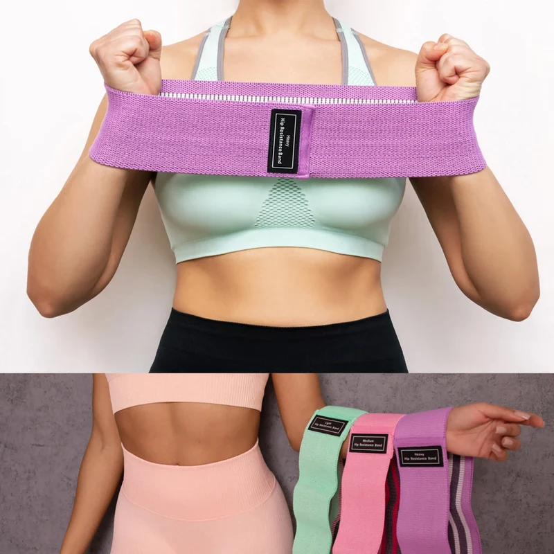Resistance Bänder Set (Farbig), 3er Set, inklusive Netztasche, bis zu 68 Kg Widerstand, hochbeständig und elastisch