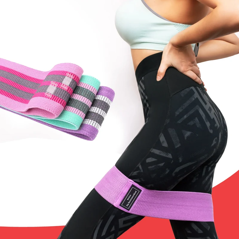 Resistance Bänder Set (Farbig), 3er Set, inklusive Netztasche, bis zu 68 Kg Widerstand, hochbeständig und elastisch