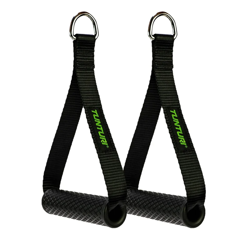 Kabelzuggriffe / Einhandgriffe (Set 2 Griffe) - für Fitnessbänder, Fitnessgeräte, Kraftstationen