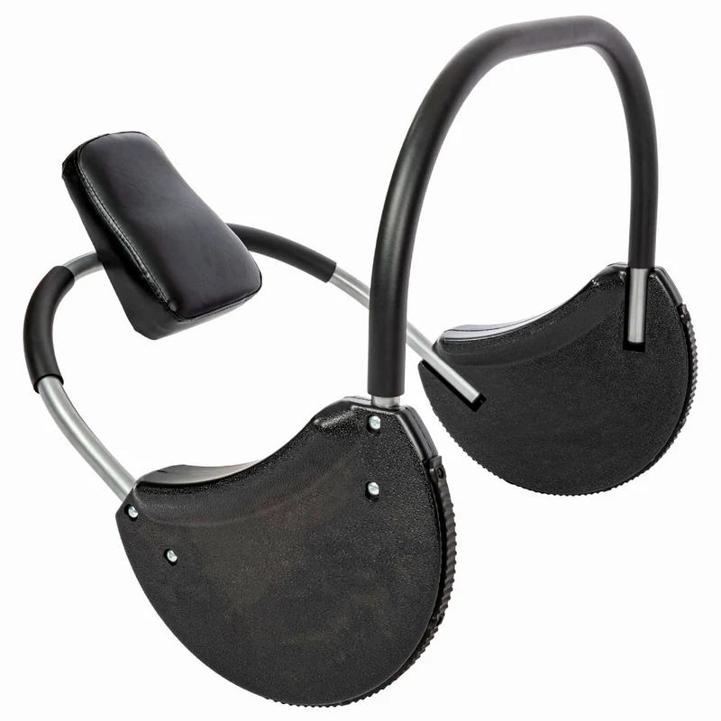 Bauchtrainer / Bauch-Abroller verstellbare Kopfstütze, Seitenplatten, ergonomisch, Rücken und Nacken entlastend