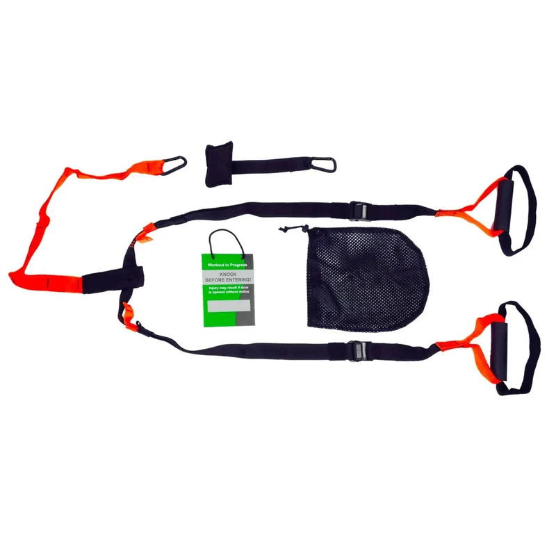 Suspension-Trainer mit Tragetasche und Trainingsplan, rutschfeste Griffe, gesundes Ganzkörpertraining
