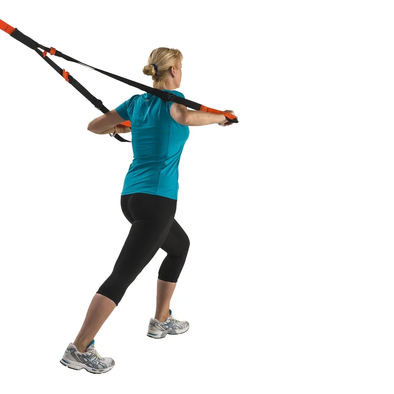 Suspension-Trainer mit Tragetasche und Trainingsplan, rutschfeste Griffe, gesundes Ganzkörpertraining