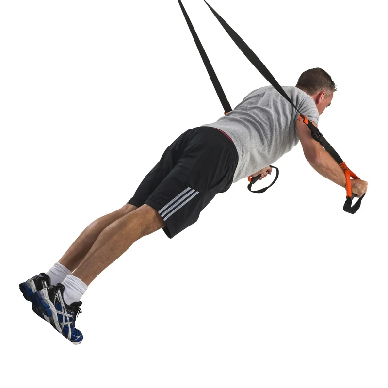 Suspension-Trainer mit Tragetasche und Trainingsplan, rutschfeste Griffe, gesundes Ganzkörpertraining