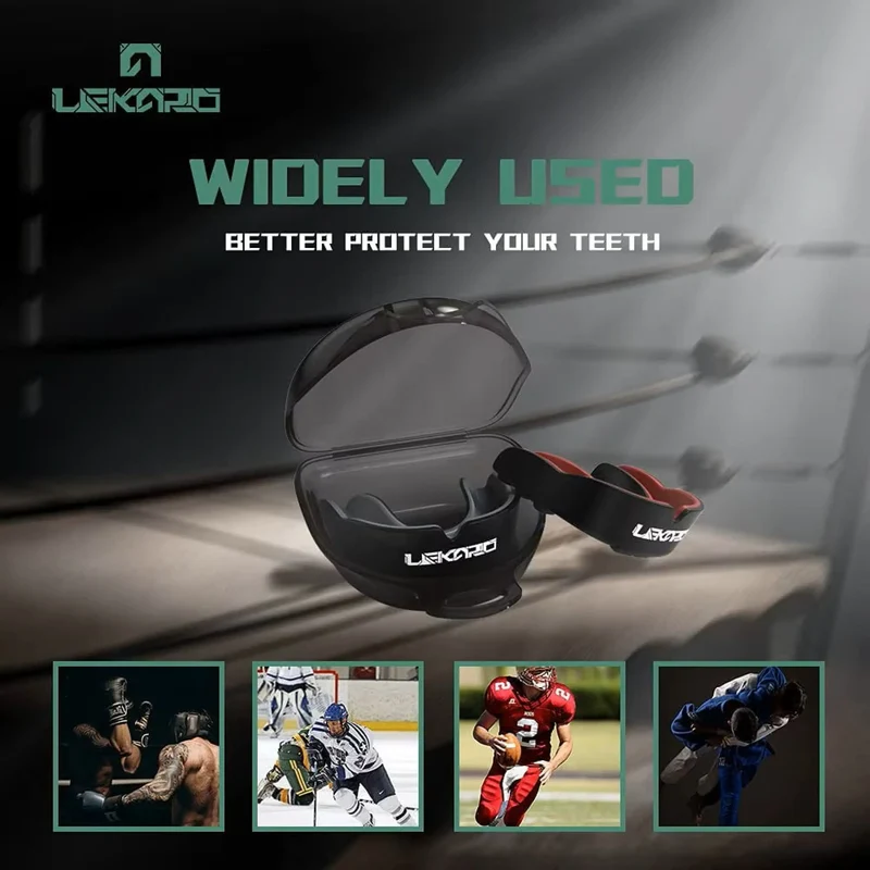 Sport-Zahnschutz PREMIUM - Mundschutz Boxen, Anti-Shock-Frame, Gel Schutz, Unisex, Einheitsgröße