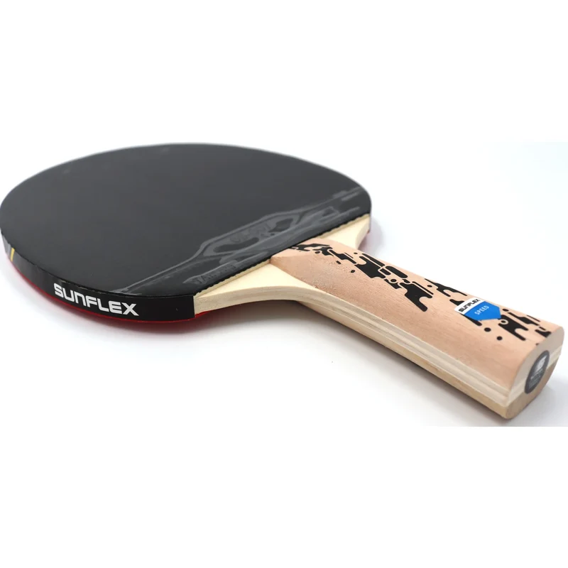 Deluxe Tischtennisschläger, zugelassener ITTF-Wettkampf-Schläger, 1,5mm Schwamm, hochwertig verarbeitet, Griffstückverzierungen