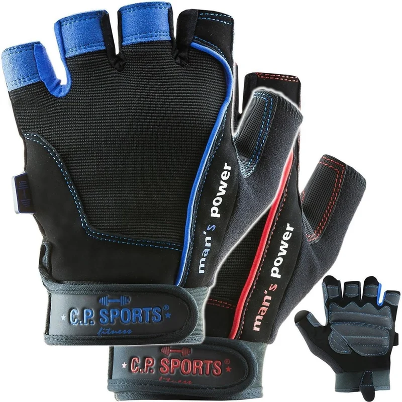 Grip Trainingshandschuh, mit gepolsterten Handinnenflächen, Klettverschluss zur Handgelenkfixierung