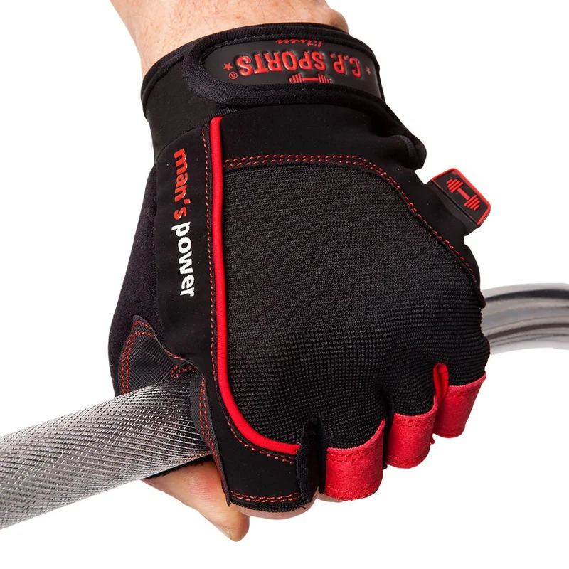 Grip Trainingshandschuh, mit gepolsterten Handinnenflächen, Klettverschluss zur Handgelenkfixierung
