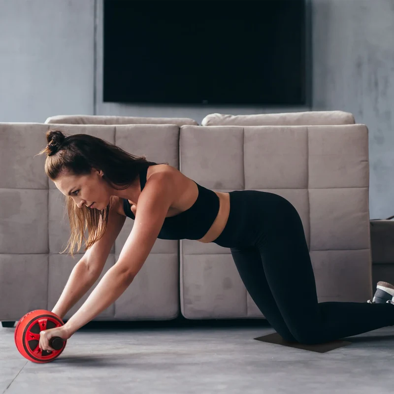 Bauchtrainer Roller, ergonomische Griffe, ABS rutschfest