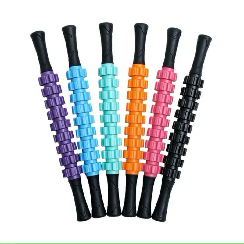 Faszienstick, Stimulation durch geriffeltes Muster, komfortable Muskelerholung, ergonomische Gummigriffe