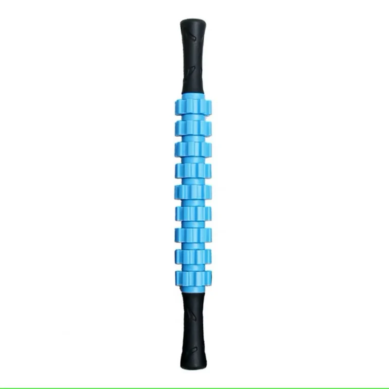 Faszienstick, Stimulation durch geriffeltes Muster, komfortable Muskelerholung, ergonomische Gummigriffe