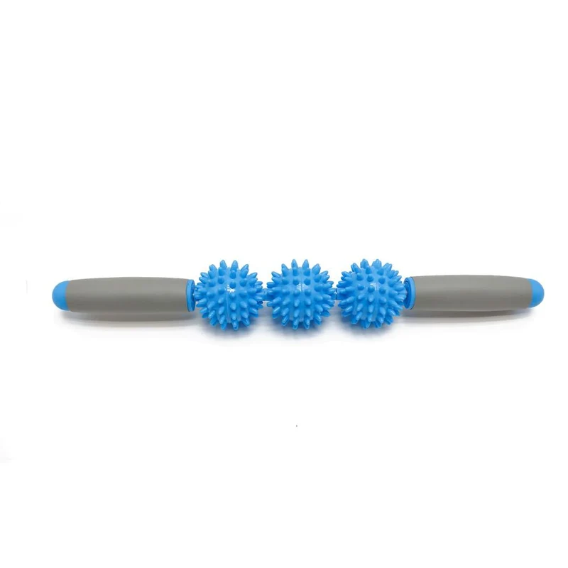Igel Massagestick, mit 3 oder 5 Massagebällen, ergonomischer Grip, verstärkter Stahlkern