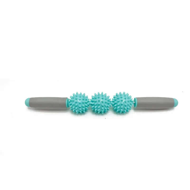 Igel Massagestick, mit 3 oder 5 Massagebällen, ergonomischer Grip, verstärkter Stahlkern