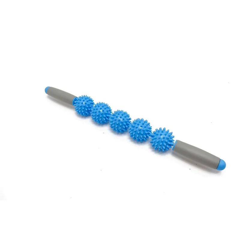 Igel Massagestick, mit 3 oder 5 Massagebällen, ergonomischer Grip, verstärkter Stahlkern