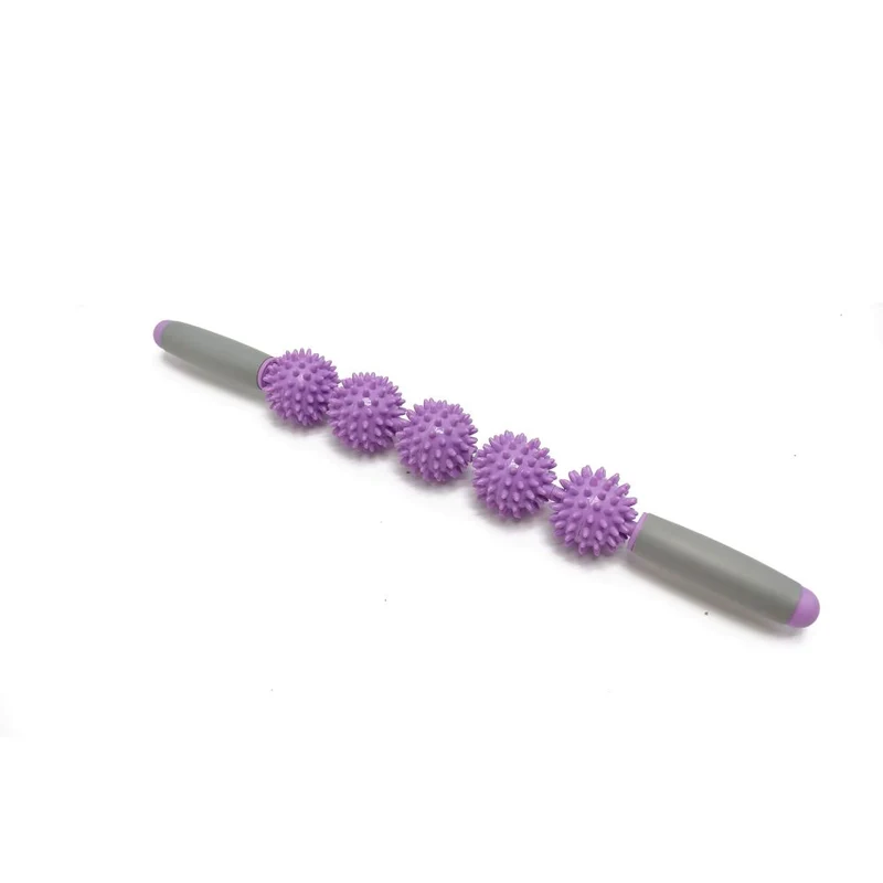Igel Massagestick, mit 3 oder 5 Massagebällen, ergonomischer Grip, verstärkter Stahlkern