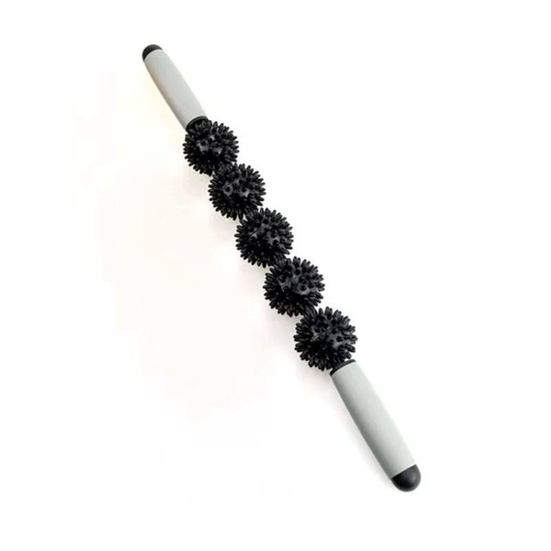 Igel Massagestick, mit 3 oder 5 Massagebällen, ergonomischer Grip, verstärkter Stahlkern
