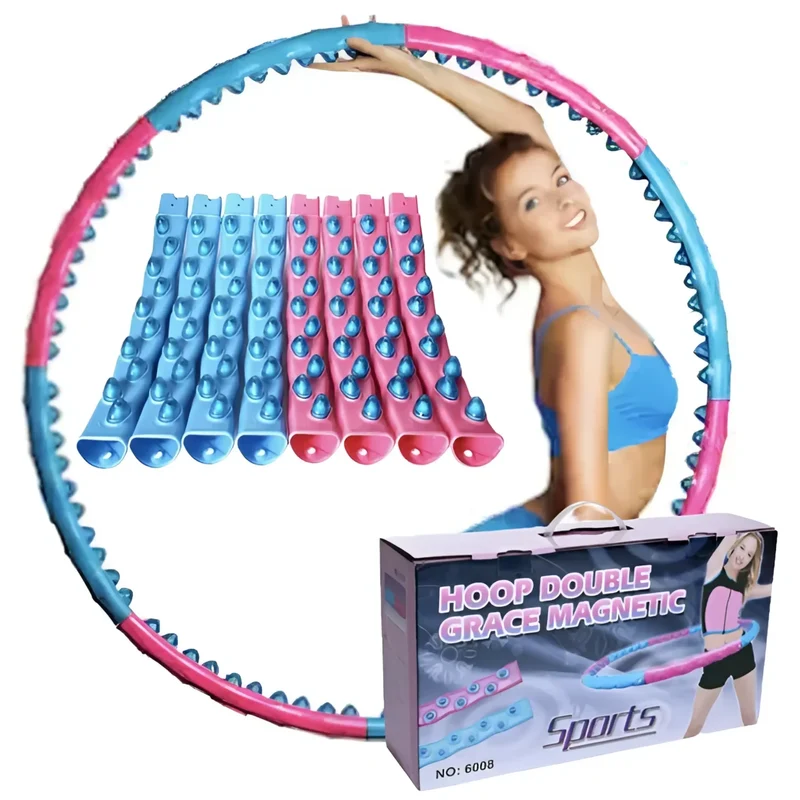 Hula Hoop Reifen Premium, Magnet-Massage-Noppen