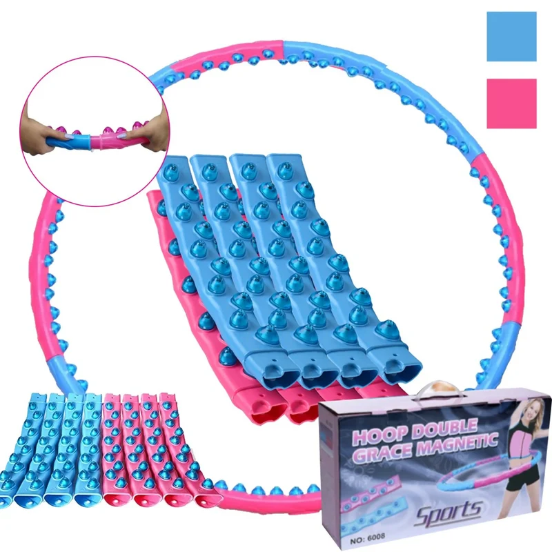 Hula Hoop Reifen Premium, Magnet-Massage-Noppen