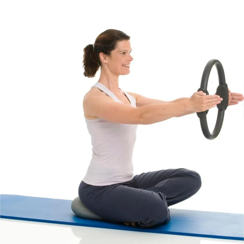 Pilates Ring Premium, 35 cm Durchmesser, mit Softgriffen, griffig und rutschfest