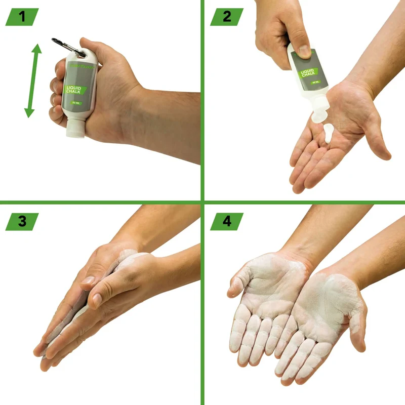 Liquid Grip Chalk, verbessert die Griffigkeit, hinterlässt keine Pulverflecken