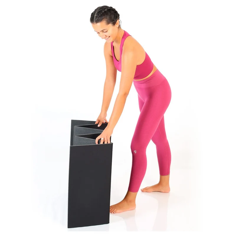 Togu Yoga Matte Faltbar (1cm hoch), mit Anti-Rutsch-Effekt, strapazierfähig und widerstandsfähig