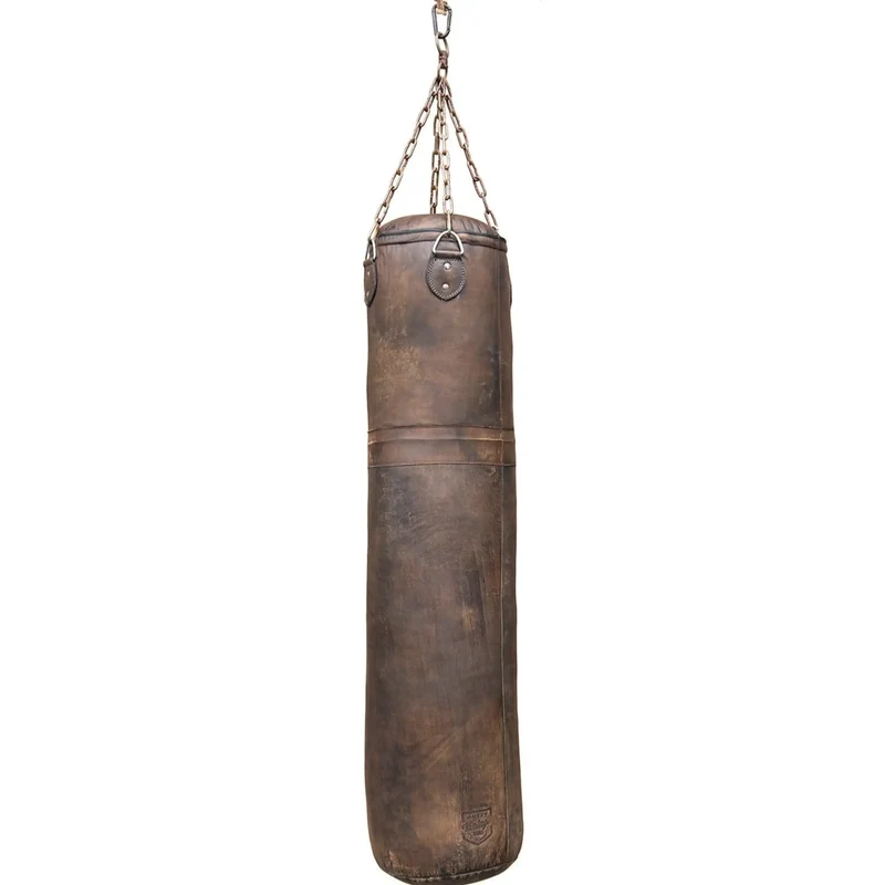 Boxsack Leder Vintage-Look, 4-Punkt-Stahlkette, 115cm