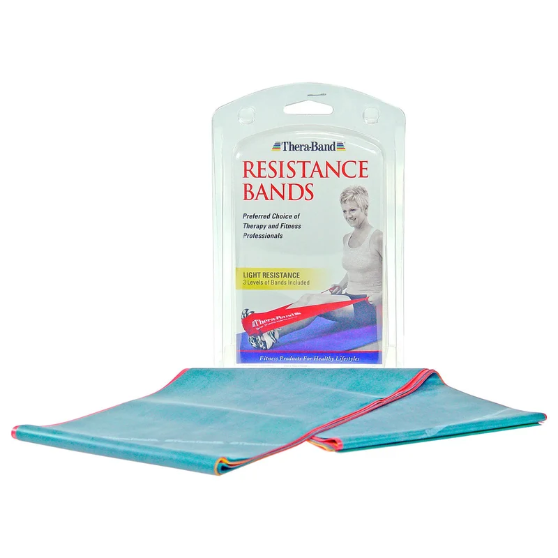 Resistance Band 3 x 1,50 m, Thera-band Set in verschiedene Stärkestufen, vielseitig einsetzbar