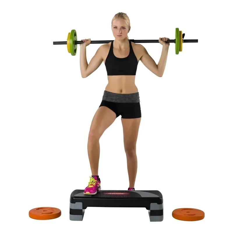 Fitness Aerobic Step, 3-fach höhenverstellbar, mit Anti-Rutsch-Auflage
