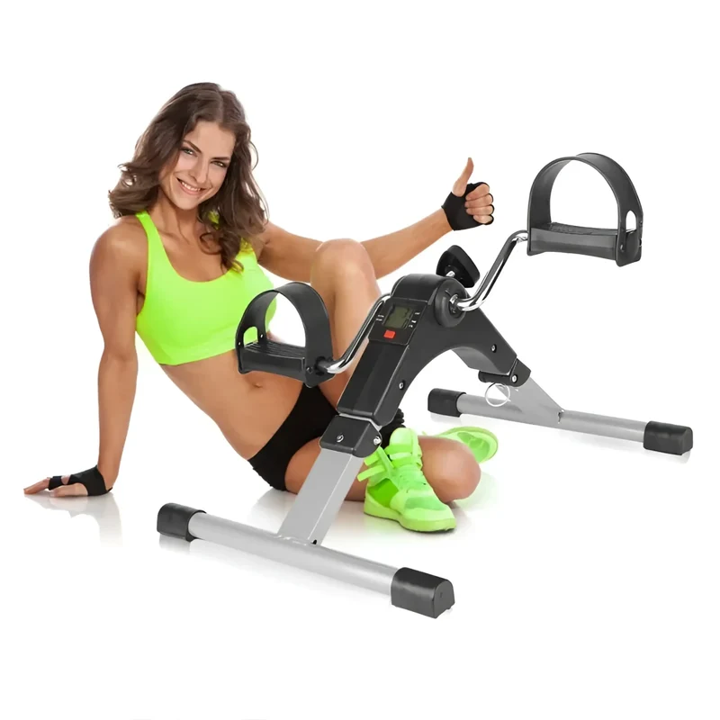 Faltbarer Mini Heimtrainer, mit LCD-Anzeigedisplay, Widerstand verstellbar