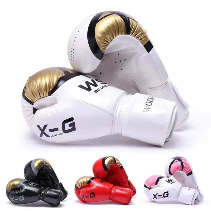 Boxhandschuhe, hochwertiges Kunstleder, extra dicke Polsterung