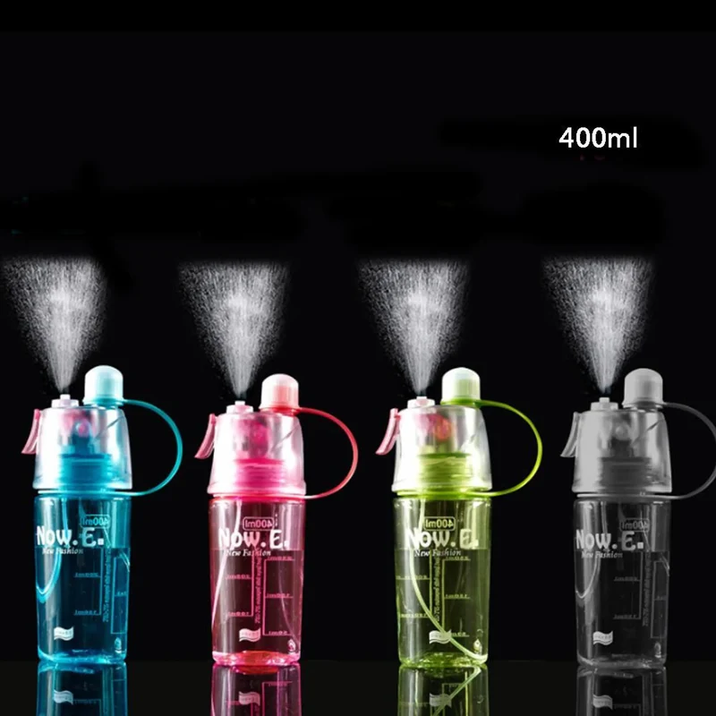 Wasserflasche/shaker 600ml (sprüheffekt), mit Skalierung, mit extra dichtem Verschluss